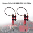 thumbnail image 2 of M Buder 1/10 Amortiguador de Coche RC SCX10 TRX4 Ajustable Metal con Resorte Rojo (10 cm / 3.9 in), 2 of 8