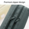 thumbnail image 4 of Clearance Under $0.8! 1 Pack Multi-Compartment Canvas Pencil Case, 19.5x7.5x7.5cm Large Capacity Storage Bag, Versatile Stationery Organizer, 4 of 5