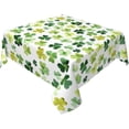 thumbnail image 4 of St.Patrick''s Day Tablecloth Square 60x60 Inch,Green Shamrock Table Cloth,Stain Resistance Polyester Spring Table Covers for Kitchen Dining,Small Tablecloth for Parties Picnic, 4 of 6