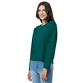 thumbnail image 4 of Lee Women's and Plus Crew Neck Cropped Waffle Knit Pullover Top, S-4X, 4 of 4