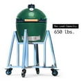 thumbnail image 4 of GOOSECHEF Grill Cart for Big Green Egg Accessories, Full Stainless Steel Rolling Nest Stand with Heavy Duty Locking Caster Wheels, 4 of 7