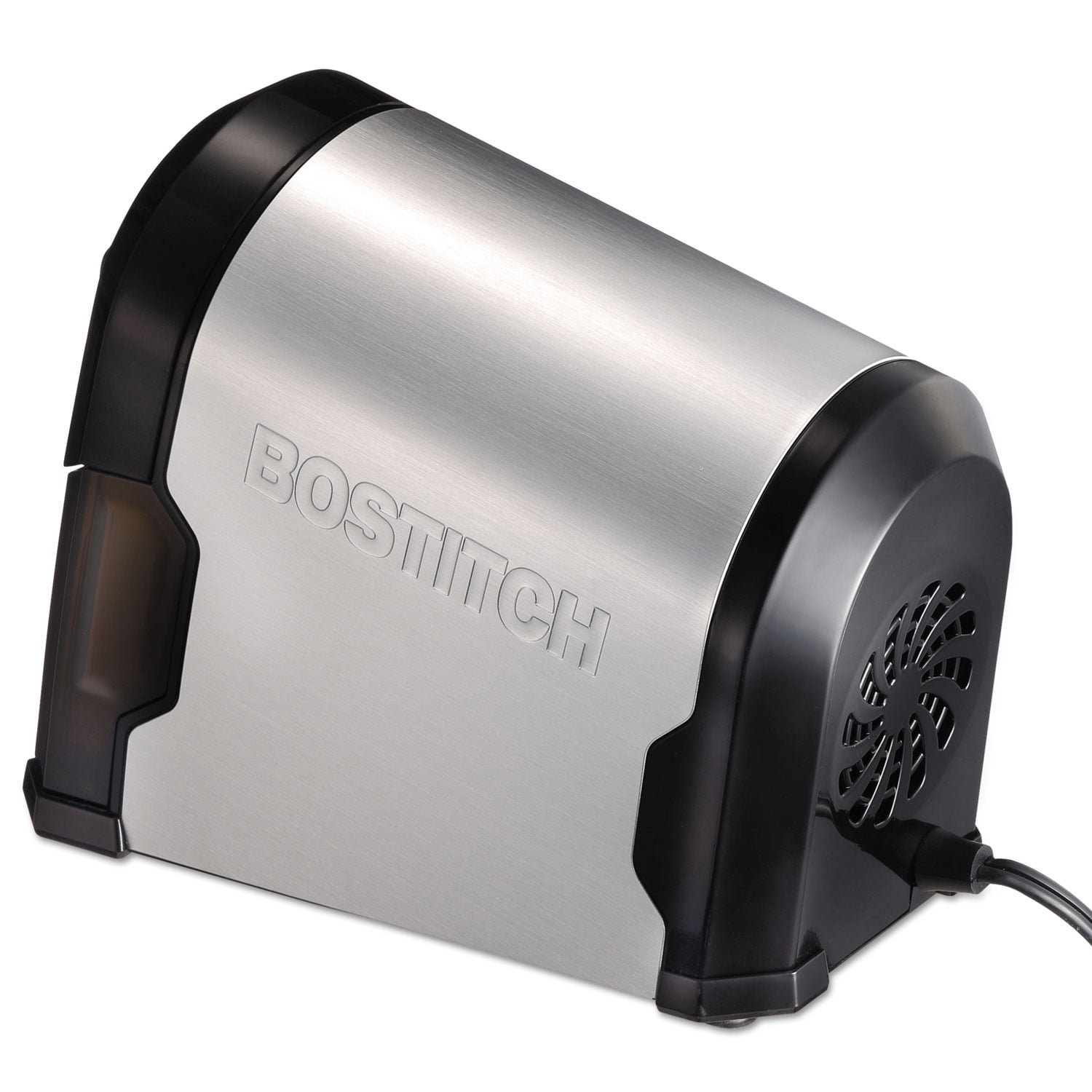 Stanley Bostitch Super Pro Glow Commercial Electric Pencil Sharpener, Ac-powered, 6.13" X 10.63" X 9", Black/silver
