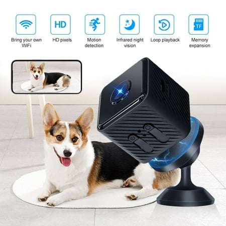 

DagobertNiko Security Camera For Home Security Hd Camera Wifi Wireless Small Security Micro Camera Indoor With Wide Angle Remote View Motion Detection Night Vision