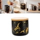 thumbnail image 5 of Azucarero de cerámica sencillo con tapa hermética para almacenar alimentos en la cocina. Negro S, 5 of 8