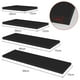 thumbnail image 2 of Repisas Flotantes - Set de 4 Estantes Minimalistas Paredes 20cm, 30cm, 40cm y 50cm,(15cm Ancho), para Decoración de Decorar tu Cocina, Baño, Sala, Cuarto (Negro), 2 of 8