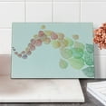 thumbnail image 2 of Leaves Cutting Board, Gradient Colored Autumn Leaves Flying in the Wind Cold Formation of Seasons Art, Decorative Tempered Glass Cutting and Serving Board, Small Size, Multicolor, by Ambesonne, 2 of 5