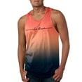 thumbnail image 2 of BUWTTED Tank Tops for Men Slim Fit Sleeveless Casual Summer Workout Muscle Shirt Breathable Stretchable Athletic Activewear Orange Shirt L, 2 of 4