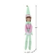 thumbnail image 3 of Mr. Christmas 6.5" Decorative Elf Girl with Light Green Hat, 3 of 5