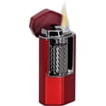 thumbnail image 2 of Xikar Meridian Triple Soft Flame Cigar Lighter, Red & Gunmetal, 2 of 5
