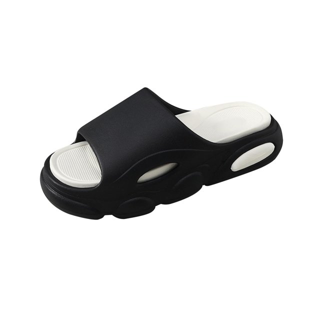 Hombres EVA Zapatillas Ducha Baño Zapatillas Secado rápido Verano Zapatos casuales para piscinas Cómodo de usar Flexible Antideslizante Parte inferior Negro 44 45 Salvador Dali Zapatillas de estar por casa