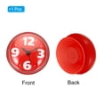 thumbnail image 3 of Waterproof Shower Clock Mini Bathroom Mirror Wall Clocks with Suction Cup, Red, 3 of 7