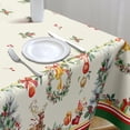 thumbnail image 3 of Rectangle Christmas Tablecloth 60 x 102in,Christmas Tree Elk Holiday Decoration Table Cloth,Polyester Waterproof and Wrinkle-resistant Durable Christmas Tablecloth for Kitchen,Winter and Home Decor, 3 of 5