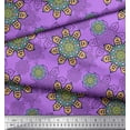 thumbnail image 2 of Soimoi Georgette Viscose Fabric Aboriginal Mosaic Printed Craft Fabric by the Yard 42 Inch Wide, 2 of 3