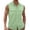 Mint Green, variant on Noric Men's Sleeveless Button Down Tank Tops Solid Color with Flap Pockets, Breathable Casual Lapel T-shirts for Beach Party