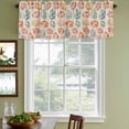 thumbnail image 3 of 2 Pack Valances for Window, Easter Short Curtains for Kitchen Bedroom Living Room, Country Spring Watercolor Leaves Floral Eggs Rod Pocket Small Window Treatment Valance Drapes 42 x 18 Inch, 3 of 8