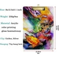 thumbnail image 3 of FMSHPON Sea Turtles Rainbow Colors Painting Clipboard Hardboard Wood Nursing Clip Board and Pull for Standard A4 Letter 13x9 inches, 3 of 6