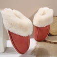 thumbnail image 4 of Women’s Soft Memory Foam Slippers, Fuzzy Wool-Like Plush Fleece Lined, Indoor & Outdoor Use with Anti-Skid Rubber Sole for Durable Grip, 4 of 10