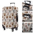 thumbnail image 5 of Beige Highland Cow Boot Flower Pattern Luggage Cover Fashion Suitcase Cover Baggage Covers Fit 25-28 Inch Luggage (Go Travel), 5 of 5