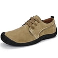 thumbnail image 2 of NOKIO Men'S Slip-On Suede Shoes Men'S Casual Slip-On Sneakers Men'S Suede Loafers Men's Low Top Lace Up Hiking Shoes Outdoor Sneakers Mens Suede Comfort Casual Shoes, 2 of 5