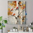 thumbnail image 4 of Qisvanset Red Birds Birch Trees Canvas Wall Art 15.75x11.81 Inches, 4 of 8