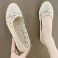 thumbnail image 3 of CHICVOMEY Floral Lace Ballet Flats for Women Slip On Flats for Women Dance Casual & Work Ballet Flats Breathable Mesh Flats with Non Slip Sole, 3 of 7