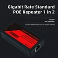 thumbnail image 2 of POE Extender 2 Port 1000Mbps POE Repeater with IEEE 802.3Af Standard Giga100 Meters POE Extend for NVR IP Camera, 2 of 10