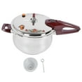 thumbnail image 2 of Autocuiseur 80 kPa en Acier Inoxydable Multifonction, Garde de Sécurité Multiple avec Poignée Ergonomique, Autocuiseur pour Cuisinière à Gaz et à Induction pour la Maison, Compatible avec, 2 of 7