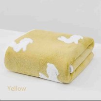 Honeeladyy Easter Bath Towel Rabbits Jacquards Bath Sheet 28"x55" Bathroom Towel Solid Color Highly Absorbent Quick Dry Super SoftTowel for Bathroom Spa Gym Hotel Beach Travel, Yellow