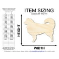 thumbnail image 2 of Unfinished Wood Australian Shepherd Shape 16" / 3/4", 2 of 4