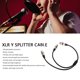 thumbnail image 3 of Cable Divisor XLR En Y, Cable De Micrófono Divisor En Y De 3 Pines, Señal Estable De 1,6 Pies Hembra A Macho Doble, Silencioso, Evita Interferencias Para Altavoz Para, 3 of 7