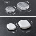thumbnail image 3 of 40pcs 2 Styles Earring Pads Silicone Earring Cushions Back Pads Comfort Earring Cushions for Clips on Earrings, Clear and White, 3 of 7