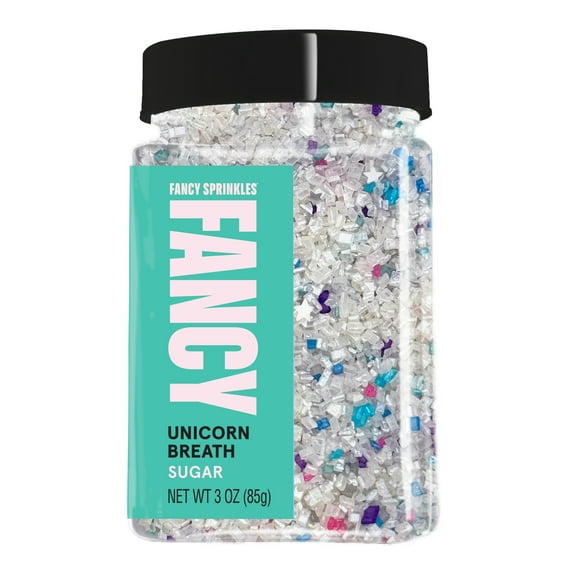Fancy Sprinkles Unicorn Breath Sugar, Dessert Sprinkles, 3 oz