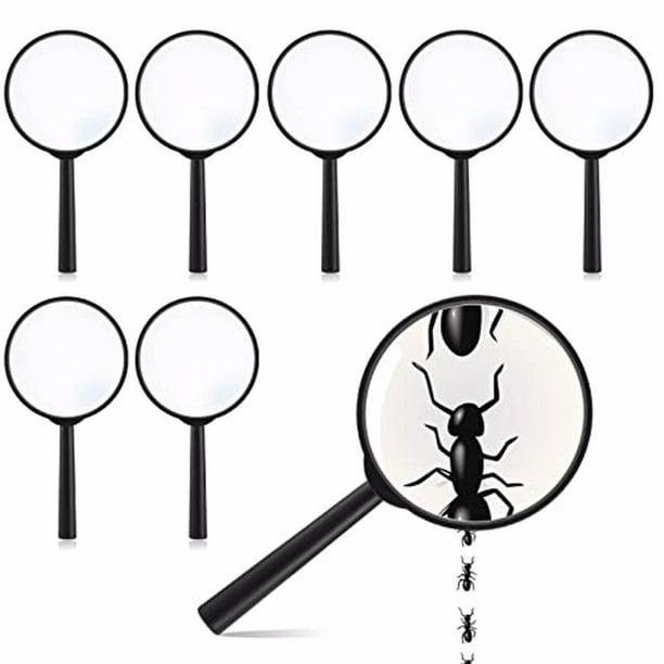 Set De 6 Lupas De Juguete Para Niños – Mini Lupa De Plástico ABS Con Lente Acrílica, Ideal Para Explorar La Naturaleza, Regalos De Cumpleaños Y Fiestas De Detectives