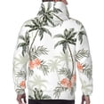 thumbnail image 7 of Rateoe Vintage Palm Trees Pattern Mens Hoodie, Pullover Hooded Sweatshirt, Kangaroo Pocket Hoodie Ideal for Daily Wear, Travel and Home-3X-Large, 7 of 7
