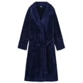 thumbnail image 5 of Catlerio Womens Robe Long Fleece Bathrobe Warm Waist Belt Super Soft Plush Full Length Bath Robe, 5 of 5