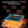 thumbnail image 3 of Laptop Gamer Machenike L16S R7 7745HX RTX 5060 16'' QHD 300Hz 16GB RAM 1TB SSD Windows 11 Pro Teclado Español Gris, 3 of 7