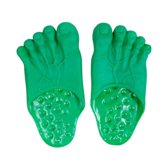 Qarigey Zapatillas divertidas de PVC para pies descalzos, zapatos para niños, mujeres y hombres, adultos Calzado Verde 36-42 yardas