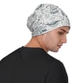 thumbnail image 4 of Rocae Vintage Sailboats for Beanies Hats for Men Women Warm Chunky Knit Hats Winter Adult Milk Silk Knitted Beanie, 4 of 7