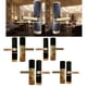 thumbnail image 5 of Cerradura de puerta electrónica Soledad de puerta del hotel Llave Mecánica Dorado Izquierdo interno abierto, 5 of 10