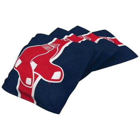 Boston Red Sox Coin Set - Boston Red Sox 4-Pack Striped Cornhole Bean Bags Set - No Size