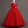thumbnail image 1 of Vestido de princesa de encaje de cintura alta, vestido de malla, vestido infantil, disfraz de niña de las flores para boda, 1 of 6