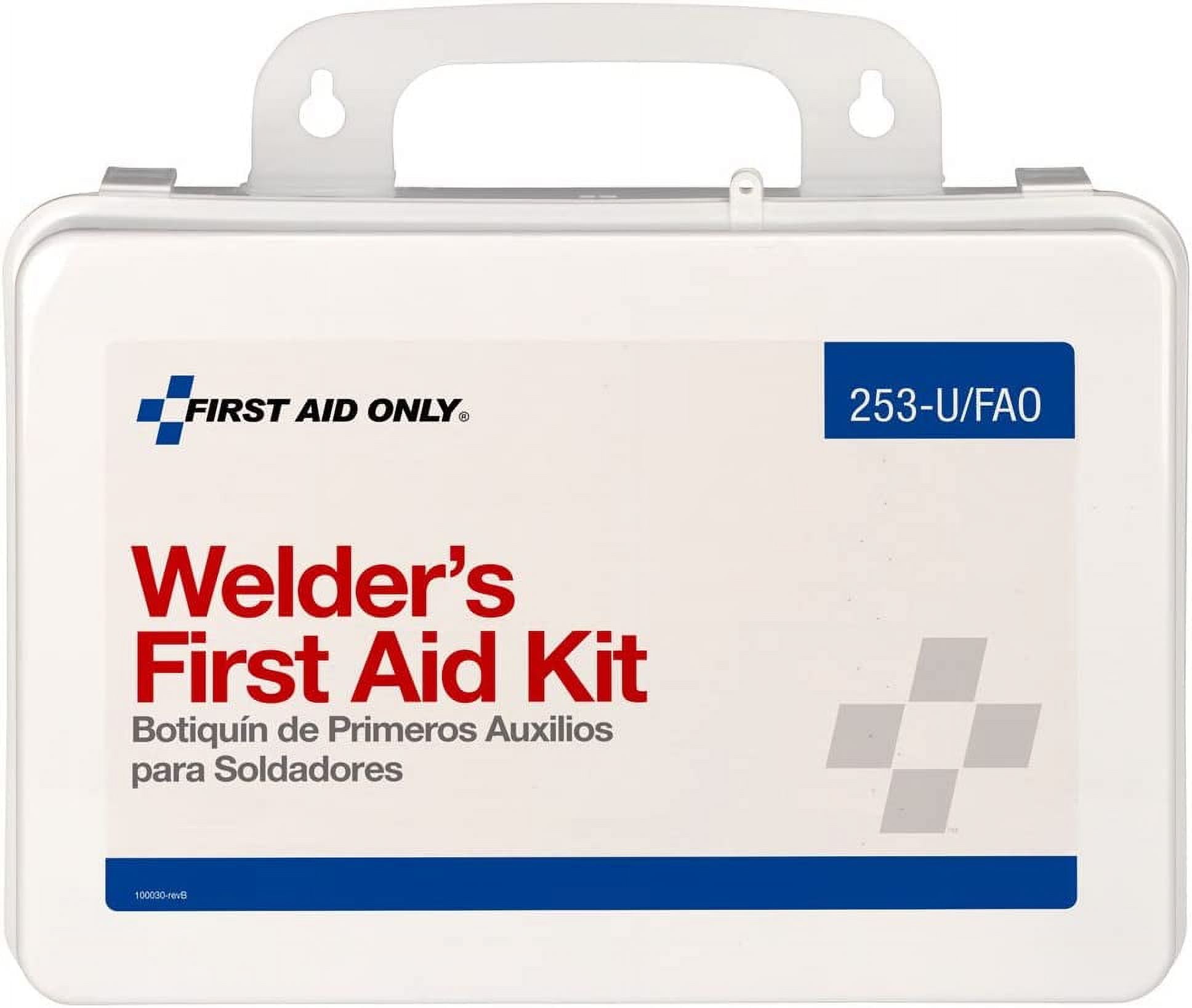 First Aid Kit and Housing, Plastic 86 Components, 25 People Served 253-U/FAO