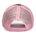 thumbnail image 7 of Women's Glitter Sequins Baseball Cap Mesh Back Trucker Hat Adjustable Snapback Sparkly Sun Hat for Carnival, Party, and Outdoor Wear,Pink, 7 of 7