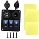 thumbnail image 2 of Panel de interruptores basculantes para automóvil,Panel de interruptores basculantes de 3 posiciones para automóvil,12 V,24 V ,Interruptor de encendido y apagado con doble puerto de Azul, 2 of 7