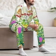 thumbnail image 7 of Balery Plants and Insects Pattern Pajama Sets for Men Long Sleeve 2 Piece Sleepwear Loungewear Sets Soft PJ's with Pockets Long Sleeve Comfy Pj Sets-Medium, 7 of 7