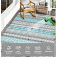 thumbnail image 4 of Waterproof Rugs Reversible Outdoor Rug for Patio, RV and Camping - Lightweight Non-Slip All-Weather Carpet - Indoor/Outdoor Mat, 4 of 6