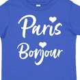thumbnail image 4 of Inktastic Paris Bonjour with Hearts in White Text Boys or Girls Toddler T-Shirt, 4 of 5