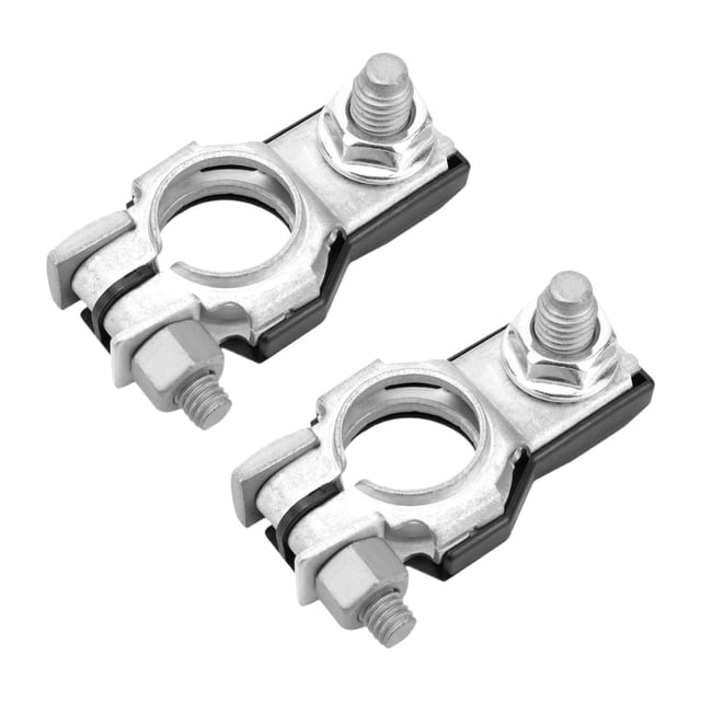 jinwen Battery Terminal Connector Efficient Sturdy Copper Replacement with M8 Nut 2Pcs