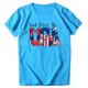 thumbnail image 4 of Fiudx Ofertas Flash Del Día Solo En Línea Mujer Casual Verano Impresión Manga Corta Cuello Redondo Suelta Camiseta Blusa Tops, 4 of 4