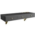 thumbnail image 6 of Bianlte Makeup Vanity Desk,Wall-Mounted Vanity Mirror Table Set with Flip-top Mirror for Bedroom, Bathroom, Hairdressers,Black, 6 of 7